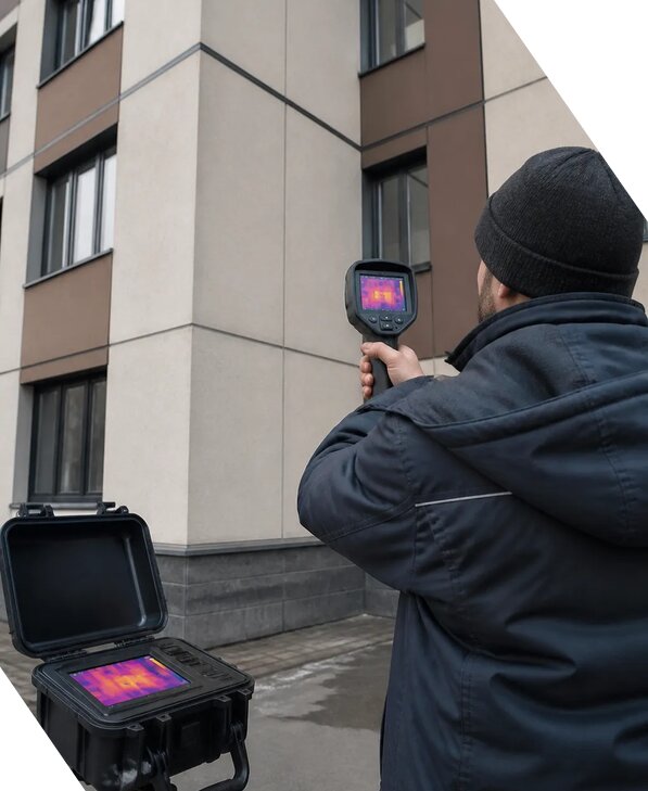 Тепловизионное обследование зданий и сооружений в Азнакаеве